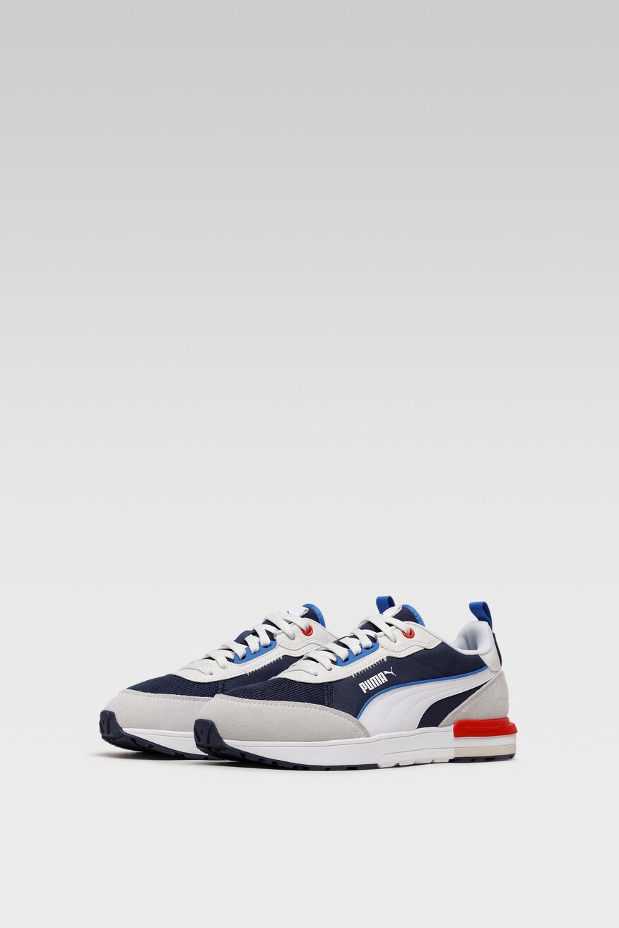 Puma - Obuwie sportowe granatowe sznurowane - 5904248251550