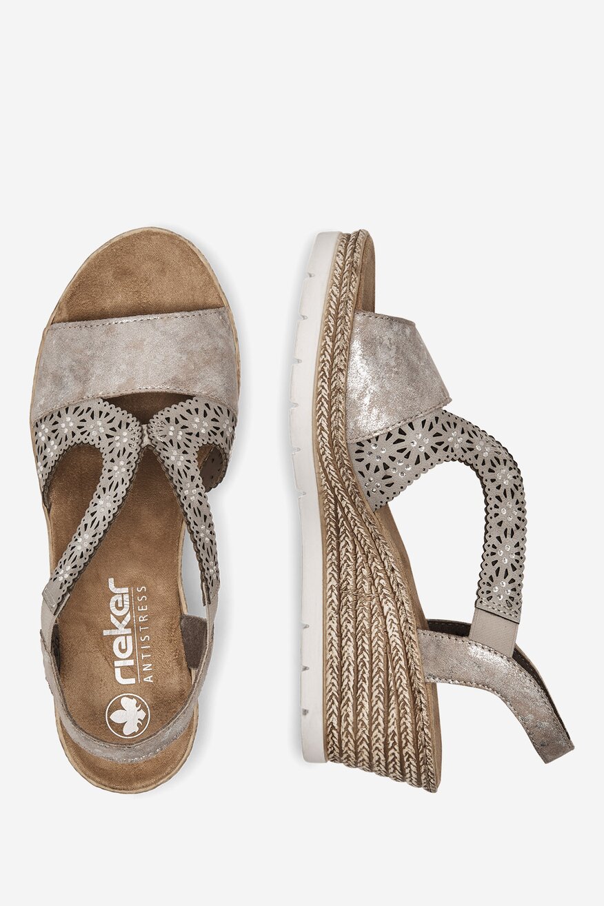 
                Szandál Rieker EZÜST - 2230056170121