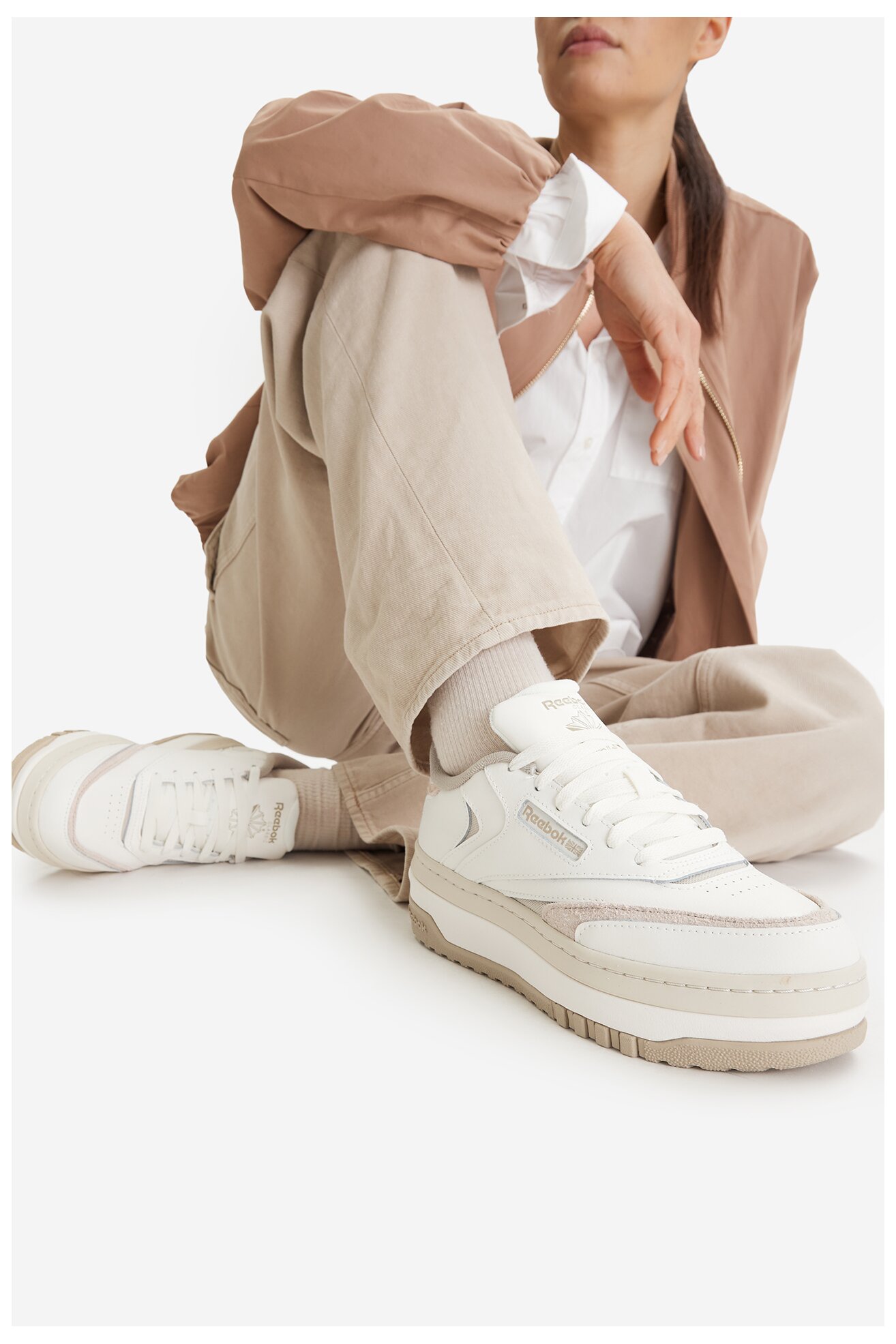 Спортни обувки Reebok EO-CLUB C EXTRA 100201420 БЕЖОВ