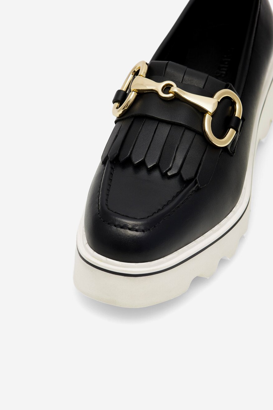 Badura - Loafersy skórzane - 5905588463467
