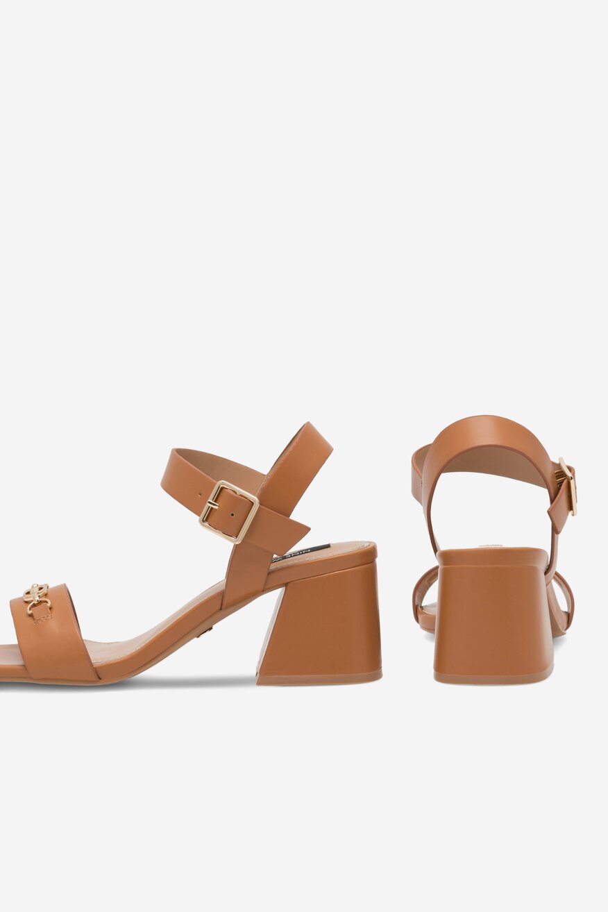 Sandály NINE WEST HNĚDÁ - 5905588563945