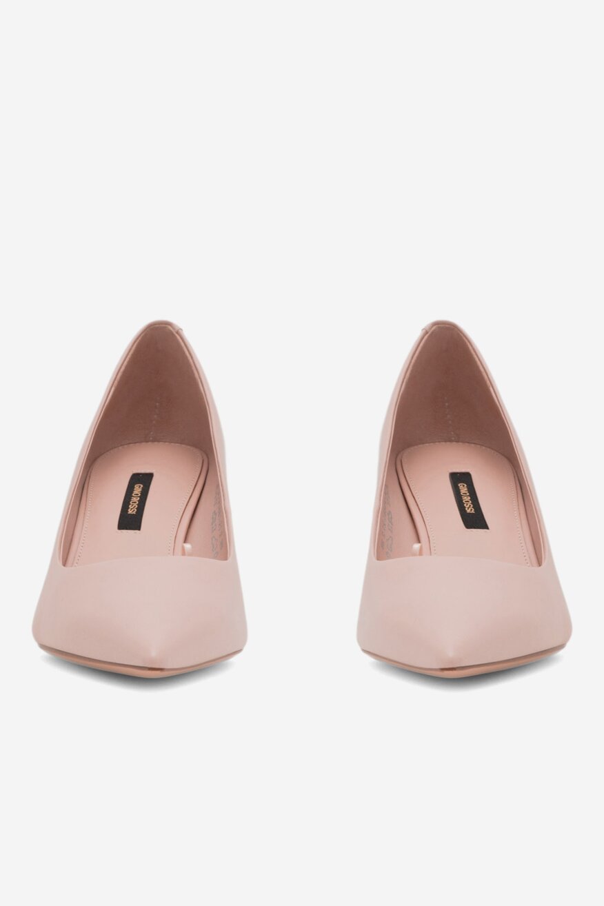 
                Gino Rossi - Czółenka skórzane na obcasie - 5905588491439