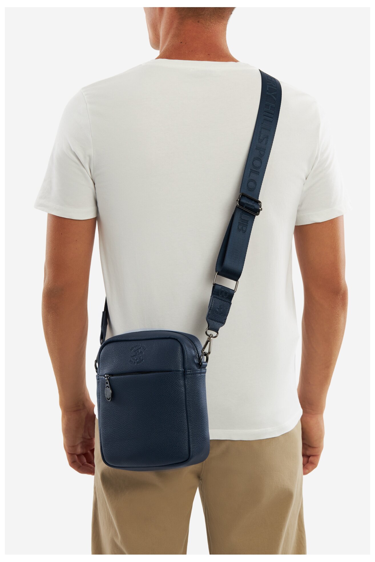 Torba męska Beverly Hills Polo Club BHPC-L-001-CCC-06 Granatowy