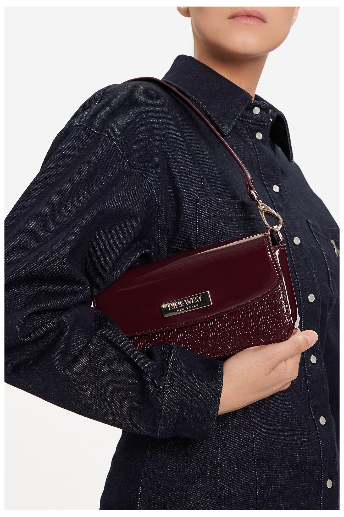 Дамска чанта NINE WEST CEO-MISSISIPI-I-LDA8009 БОРДО