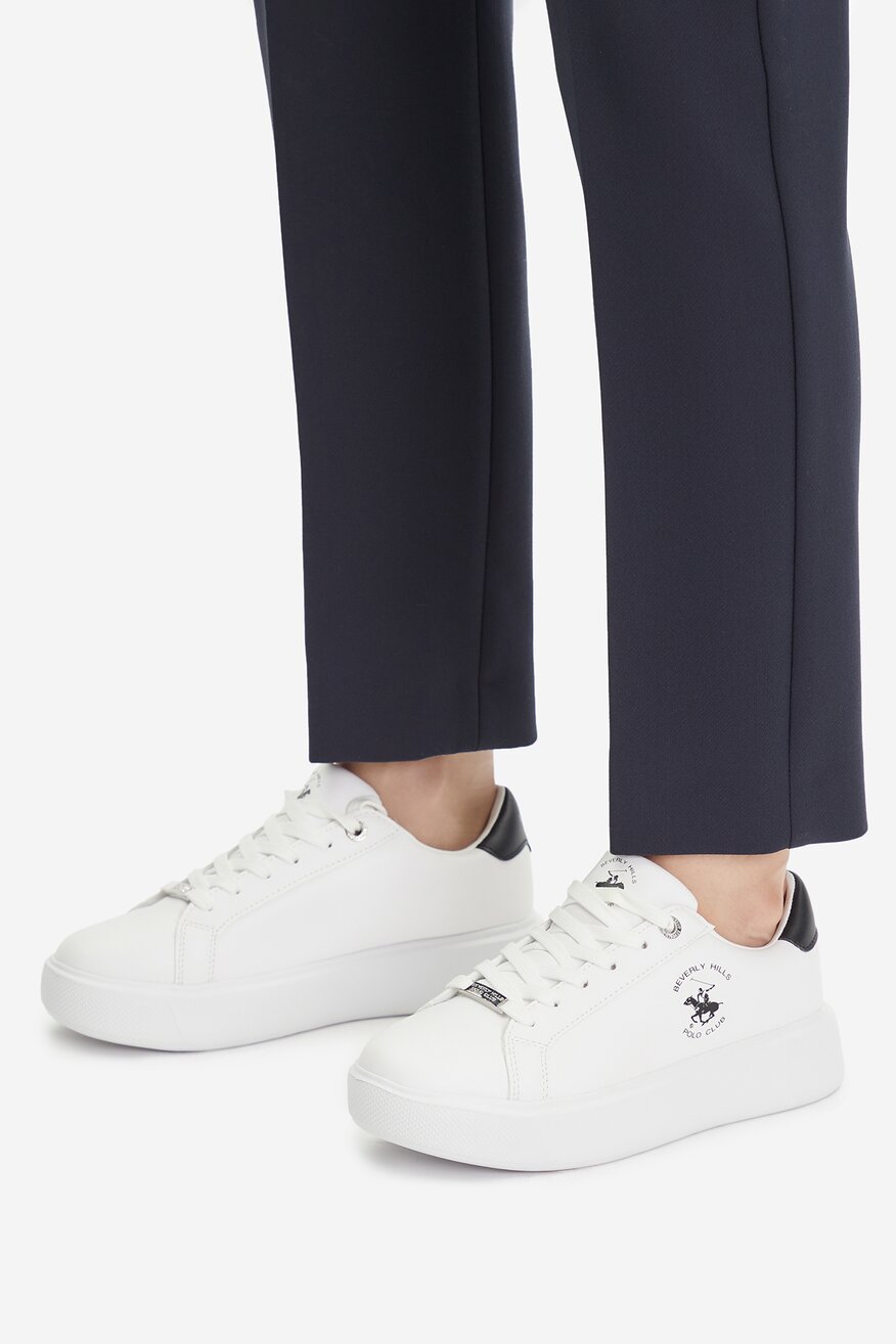 Sneakerși Beverly Hills Polo Club ALB - 5906751273104
