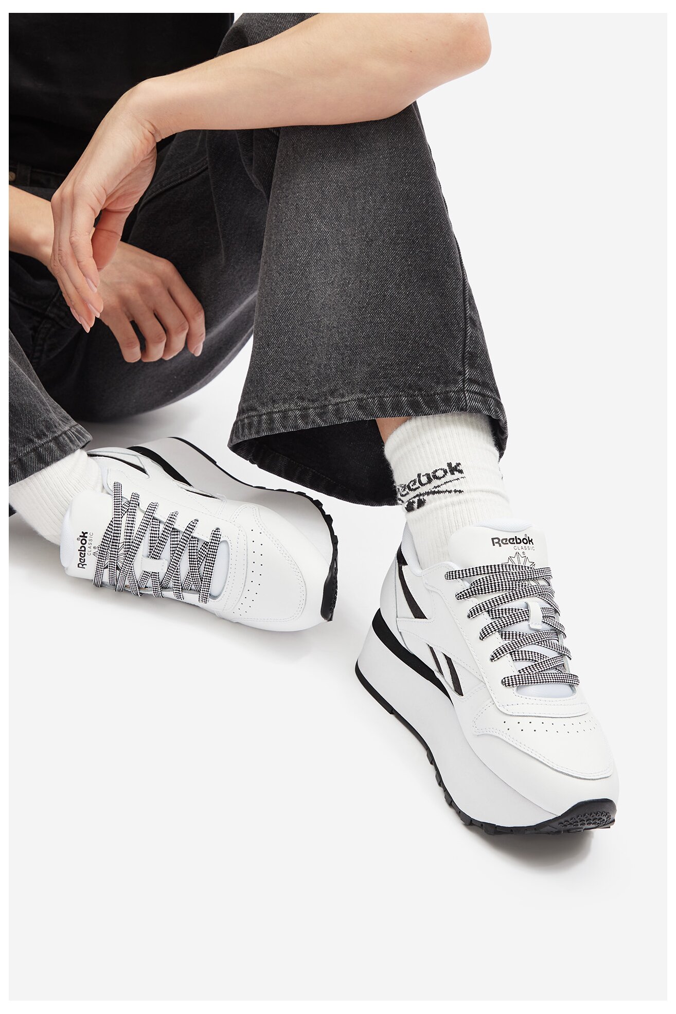 Кросівки спортивні Reebok CLASSIC LEATHER TRIPLE LIFT 100209620 БІЛИЙ