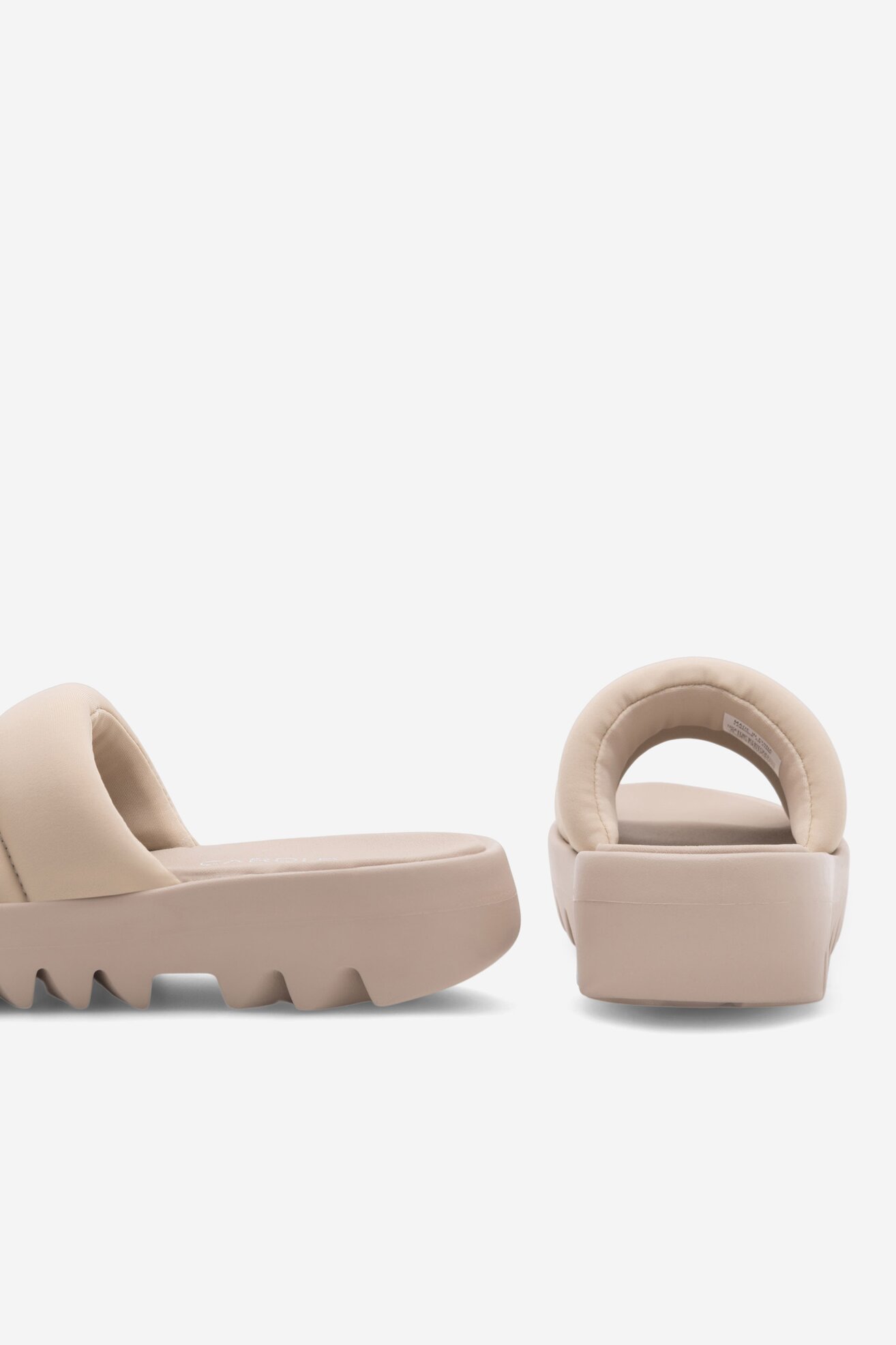 Klapki Reebok CARDI SLIDE HP2216 Beżowy