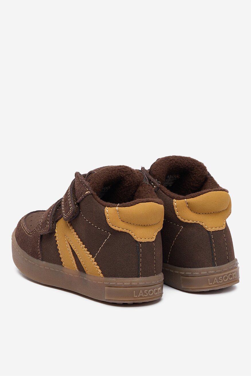 Šněrovací vyšší obuv Lasocki Kids HNĚDÁ - 5906751305546