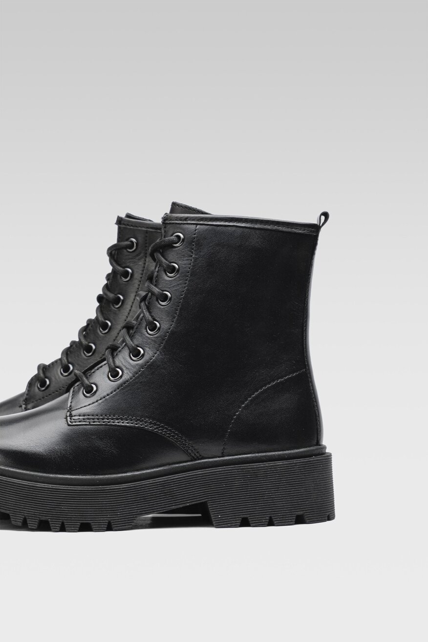 Lasocki - Trzewiki skórzane ocieplane - 5904248926939