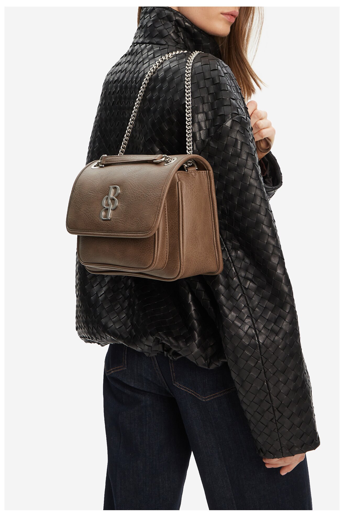 Kézitáska Badura C-AILANI-LDA8057 SÖTÉTSZÜRKE