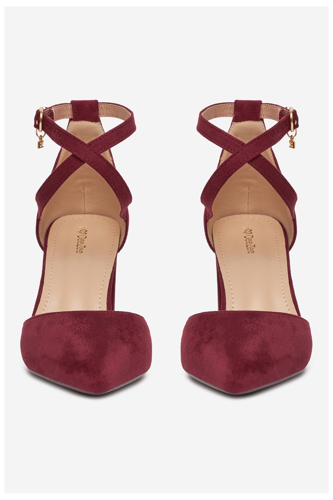 Czółenka DeeZee DZ0068 Bordowy