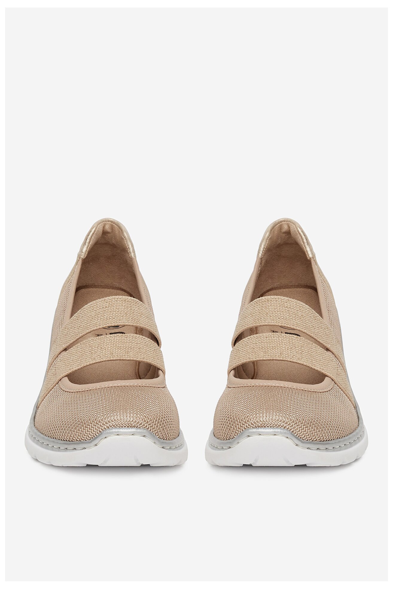 Półbuty Rieker L3281-62 Beżowy