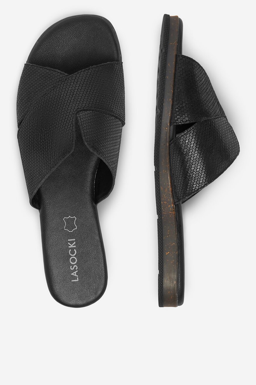 
                Lasocki - Klapki skórzane - 5904862275581