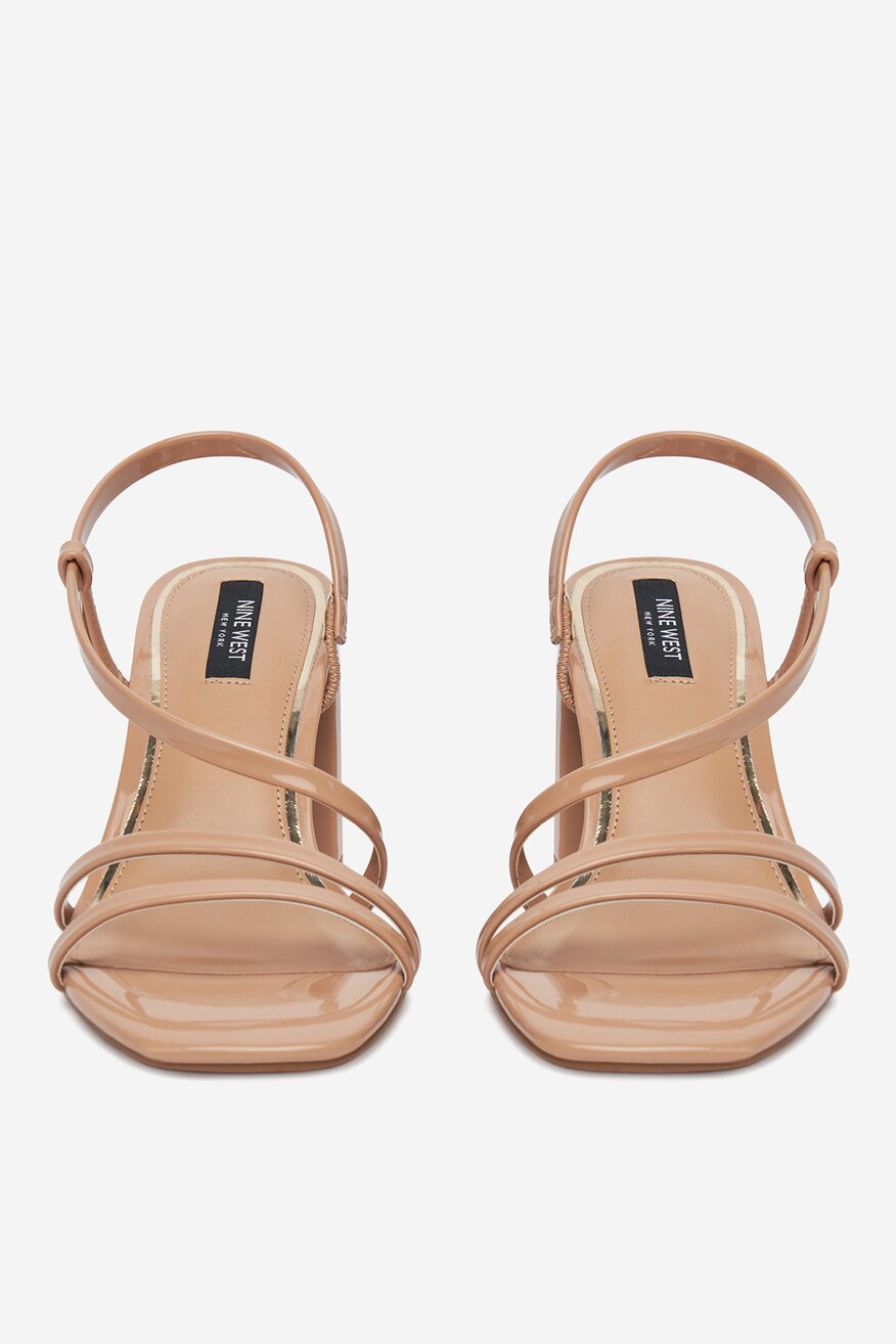Sandály NINE WEST TMAVĚ BÉŽOVÁ - 5904862875453