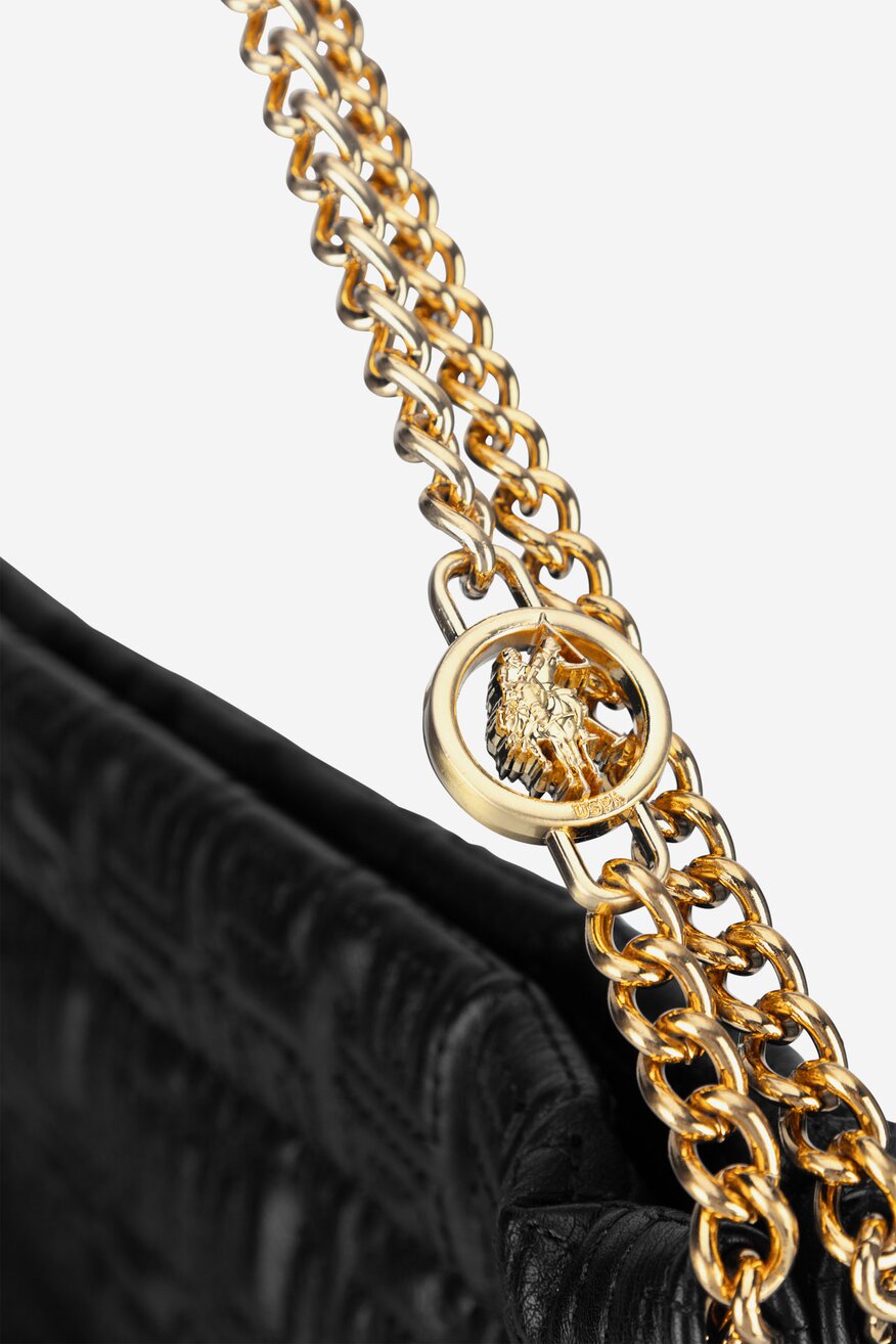 Дамска чанта U.S. POLO ASSN. ЧЕРЕН - 5905588977568