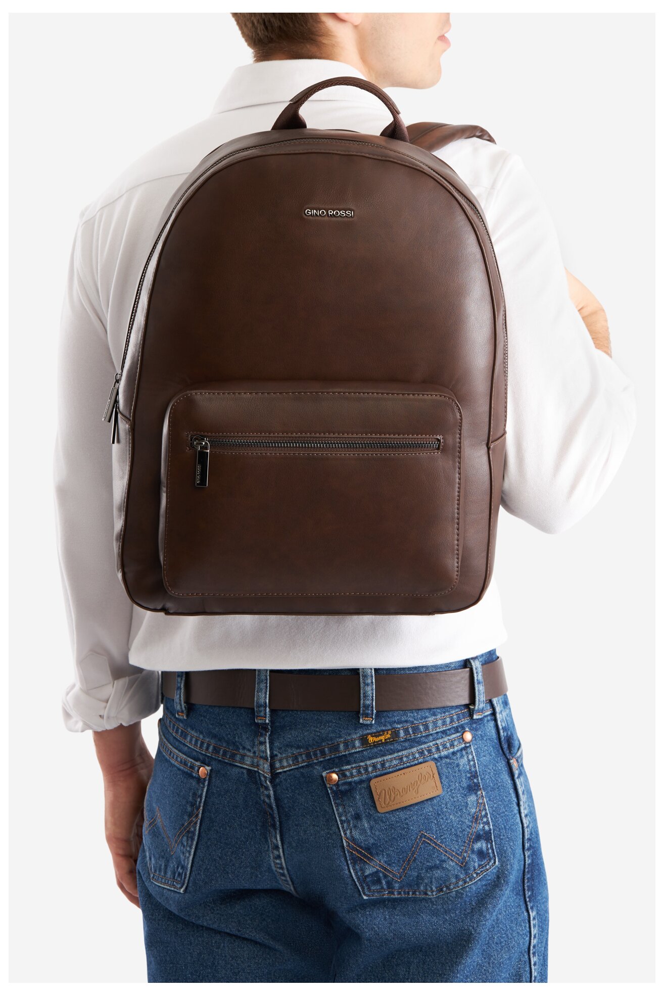 Plecak Gino Rossi GIN-B-003-CCC-06 Brązowy