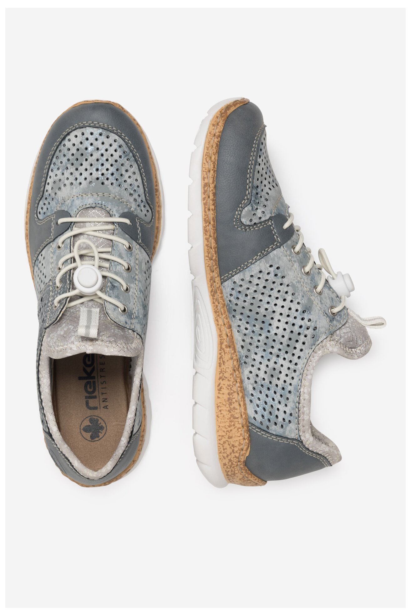 Половинки обувки Rieker N4255-12 СИН