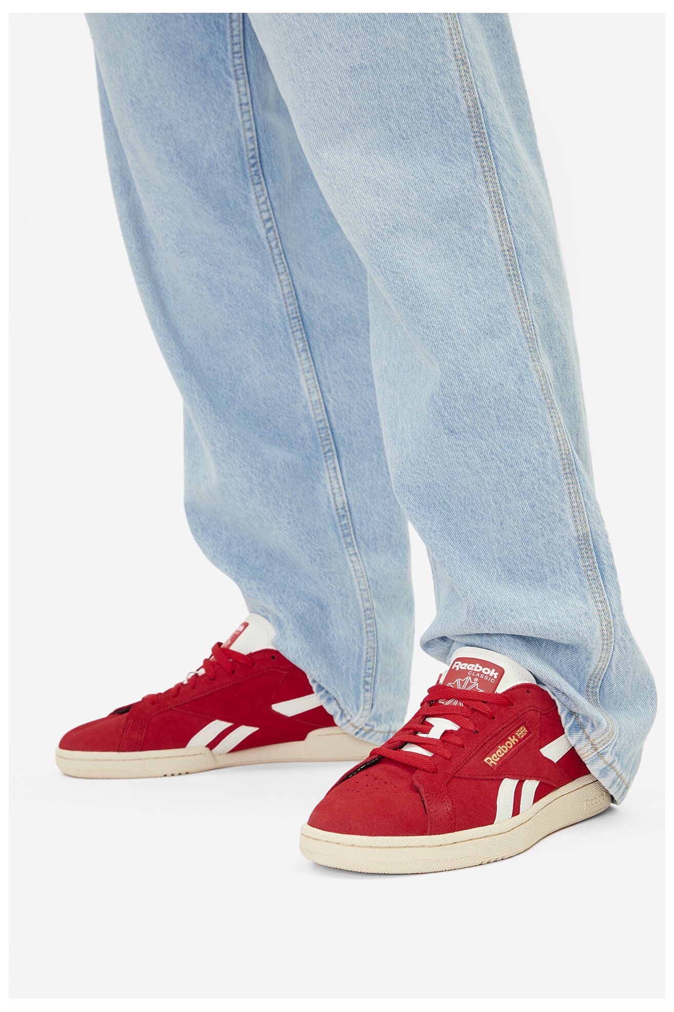 Obuwie sportowe Reebok EO-CLUB C GROUNDS UK 100228139 Czerwony