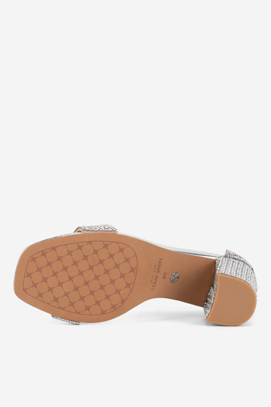 
                NINE WEST - Sandały na słupku - 5905588925347