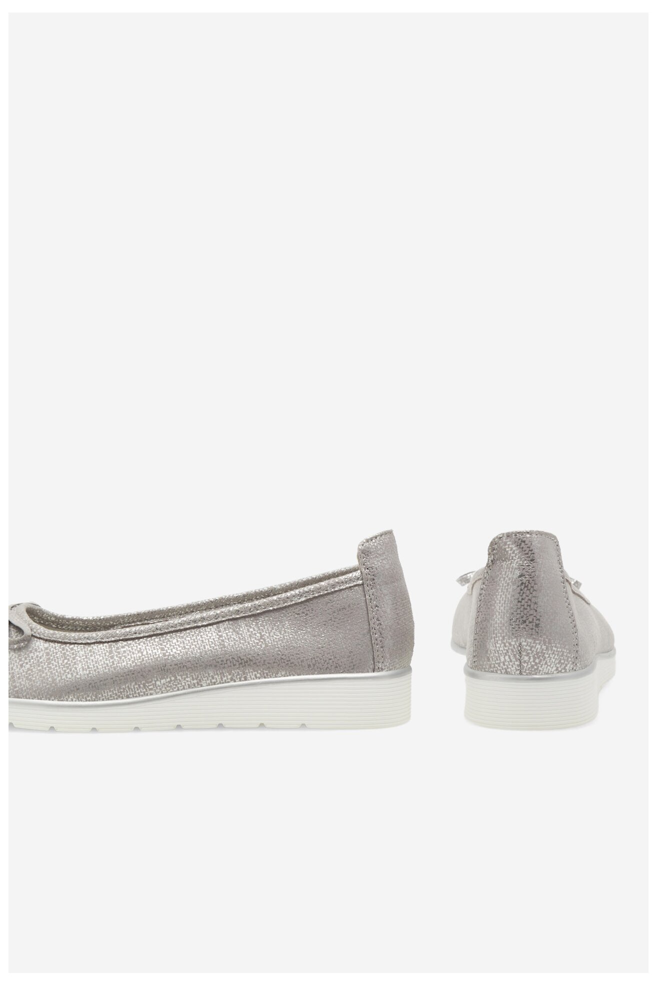 Baleriny Clara Barson WYL3650-3 Srebrny