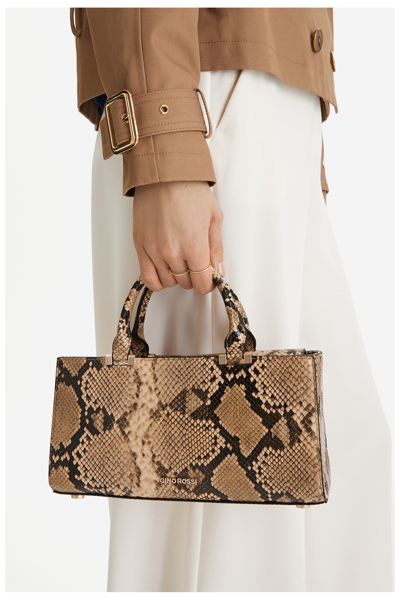 Torebka Gino Rossi EO-LDA88-01 Beżowy ciemny