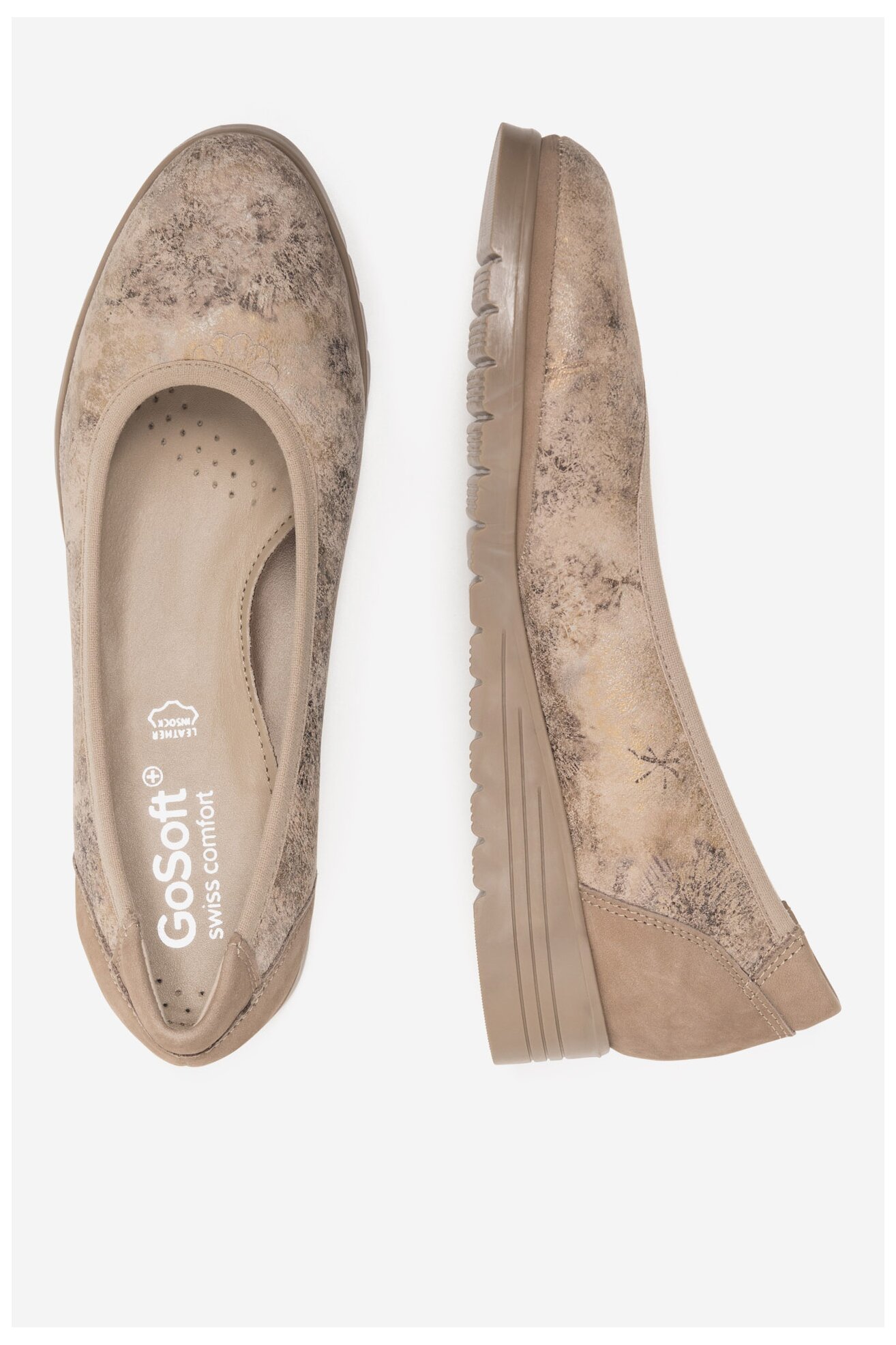 Baleríny Go Soft EST-TOMI-02 TMAVĚ BÉŽOVÁ