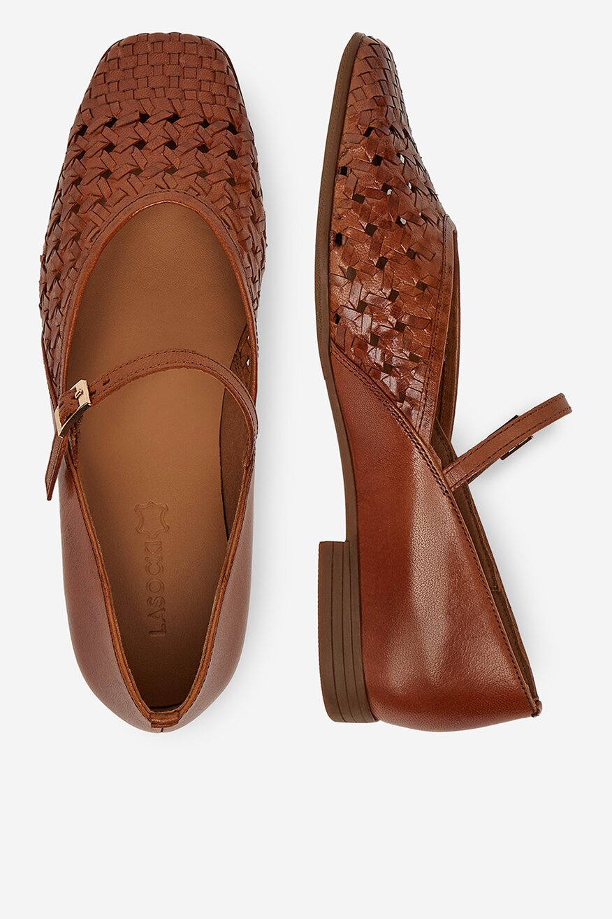 Lasocki - Baleriny skórzane - 5906751667163