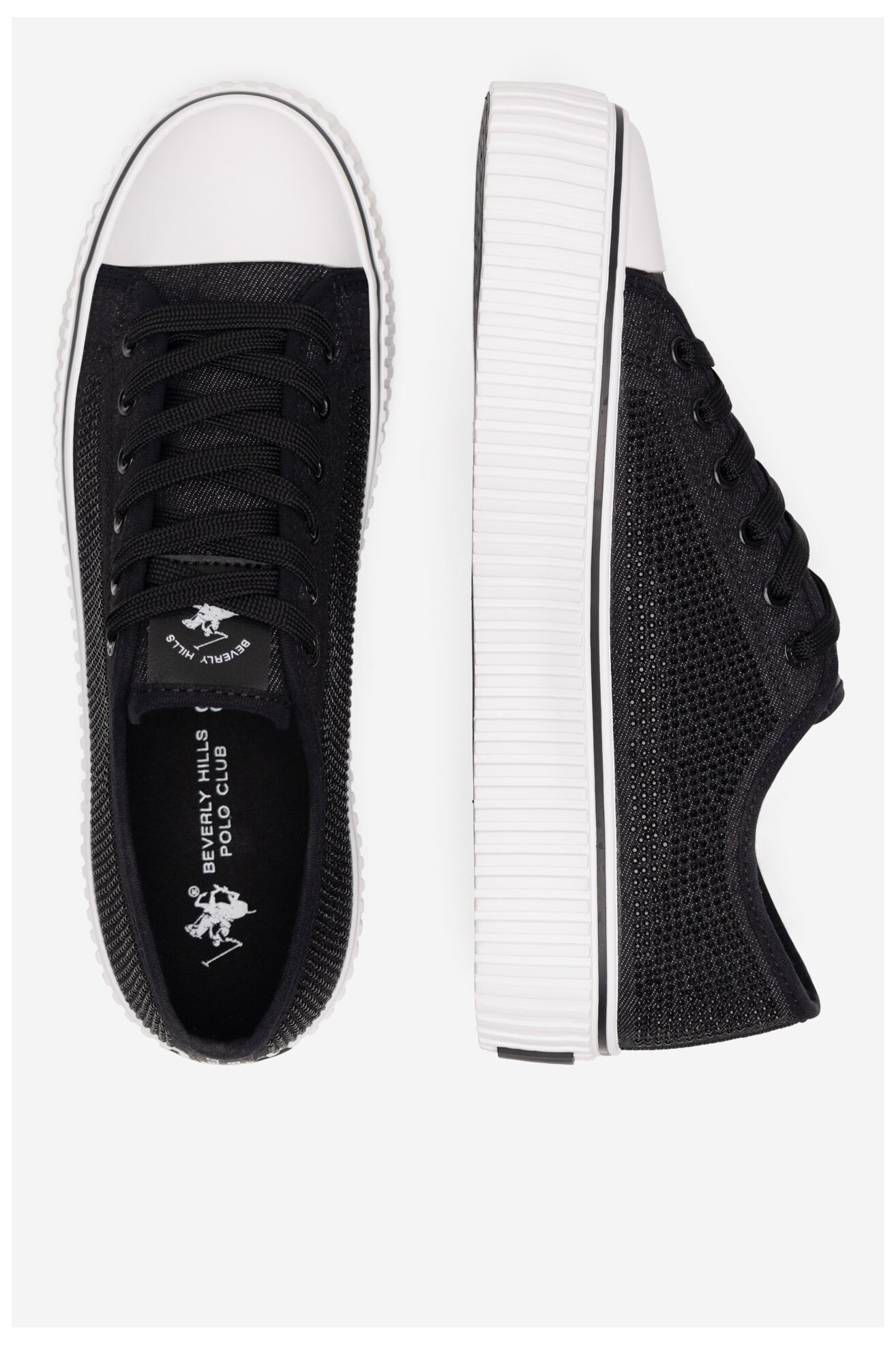 Plátěná obuv Beverly Hills Polo Club BHPC058W ČERNÁ