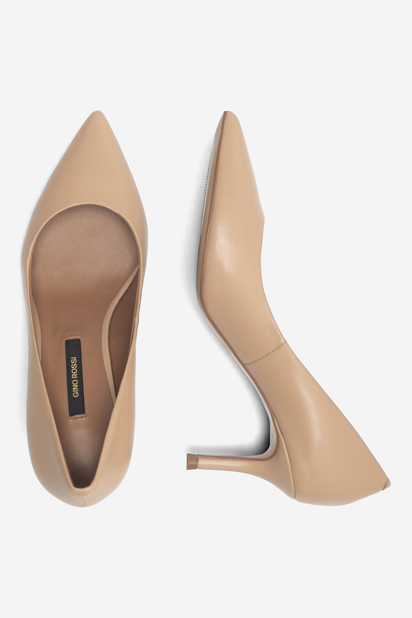 Czółenka Gino Rossi V255-03 Beżowy
