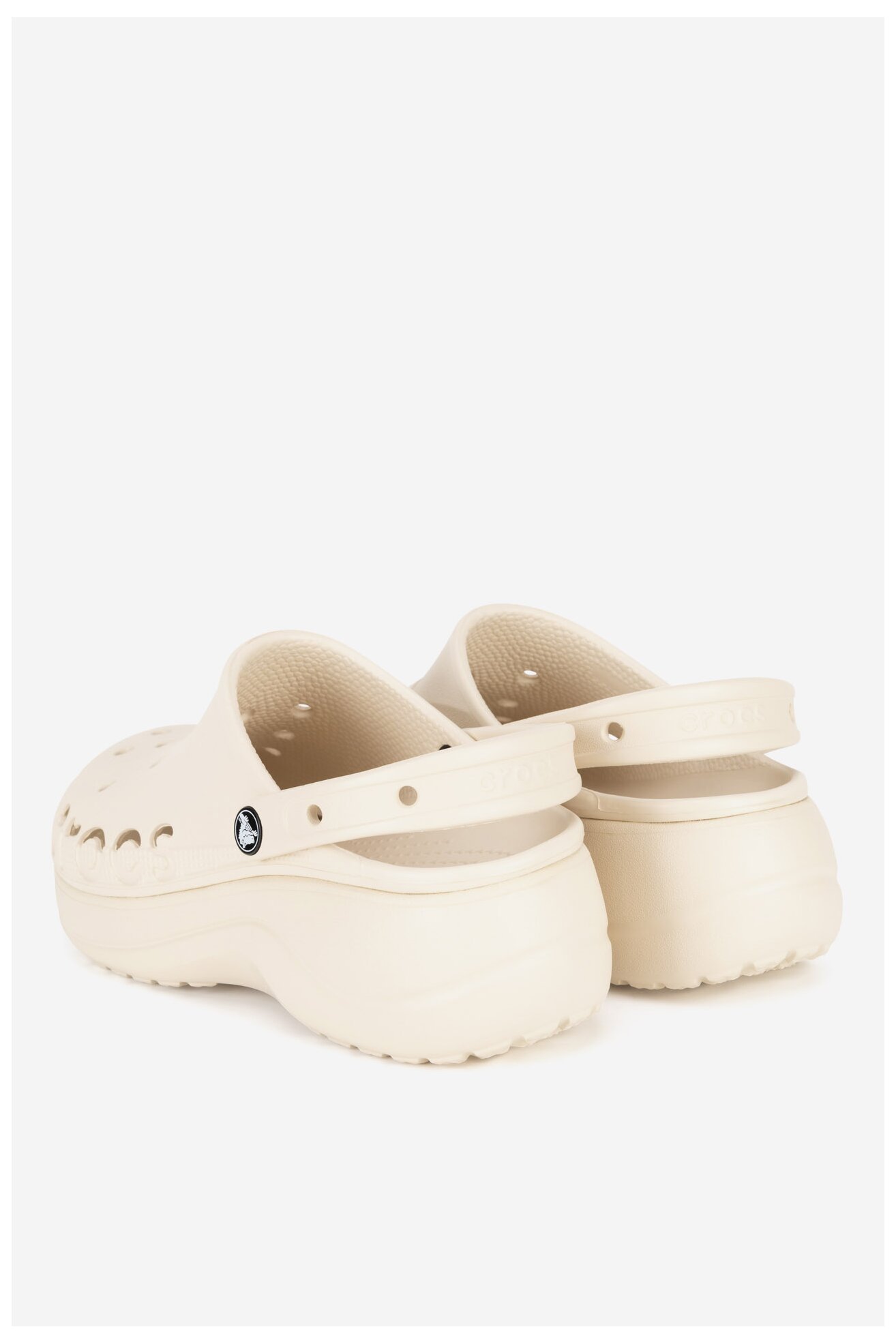 Klapki basenowe Crocs C-BAYA PLATFORM CLOG 208186-11S Beżowy