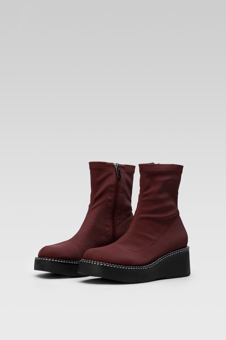 
                Jenny Fairy - Botki bordowe - 5904862185392