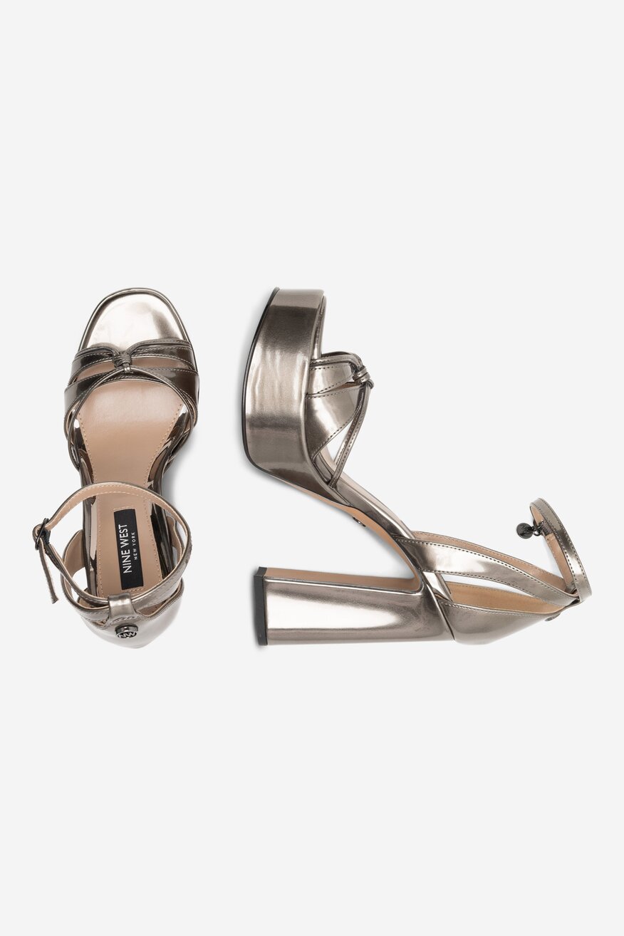 Sandály NINE WEST STŘÍBRNÁ - 5905588148081