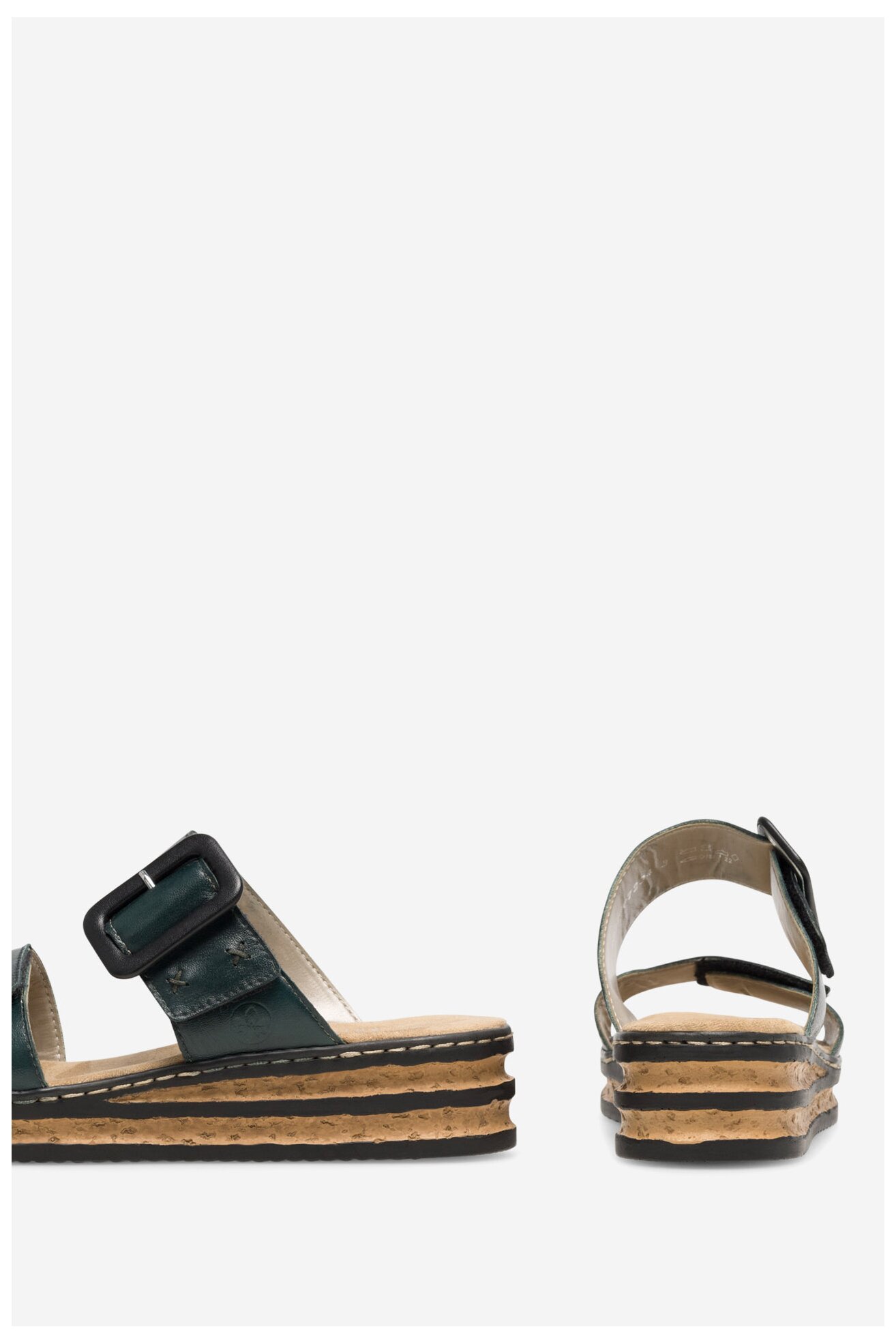 Klapki Rieker 62954-12 Niebieski