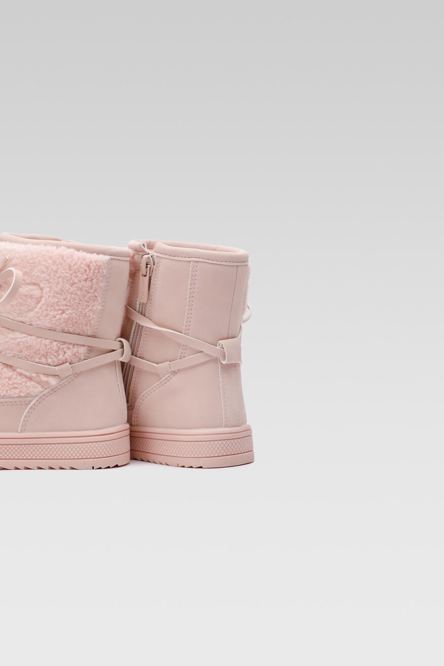 
                Trzewiki Nelli Blu - Śniegowce ocieplane Różowy jasny - 5904862387147