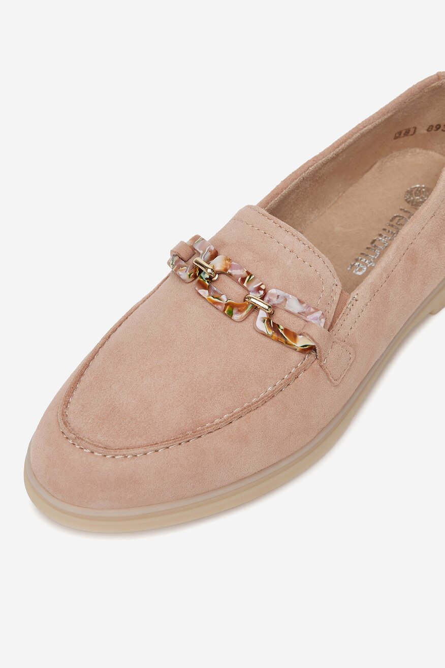 Remonte - Loafersy zamszowe - 2230074043285