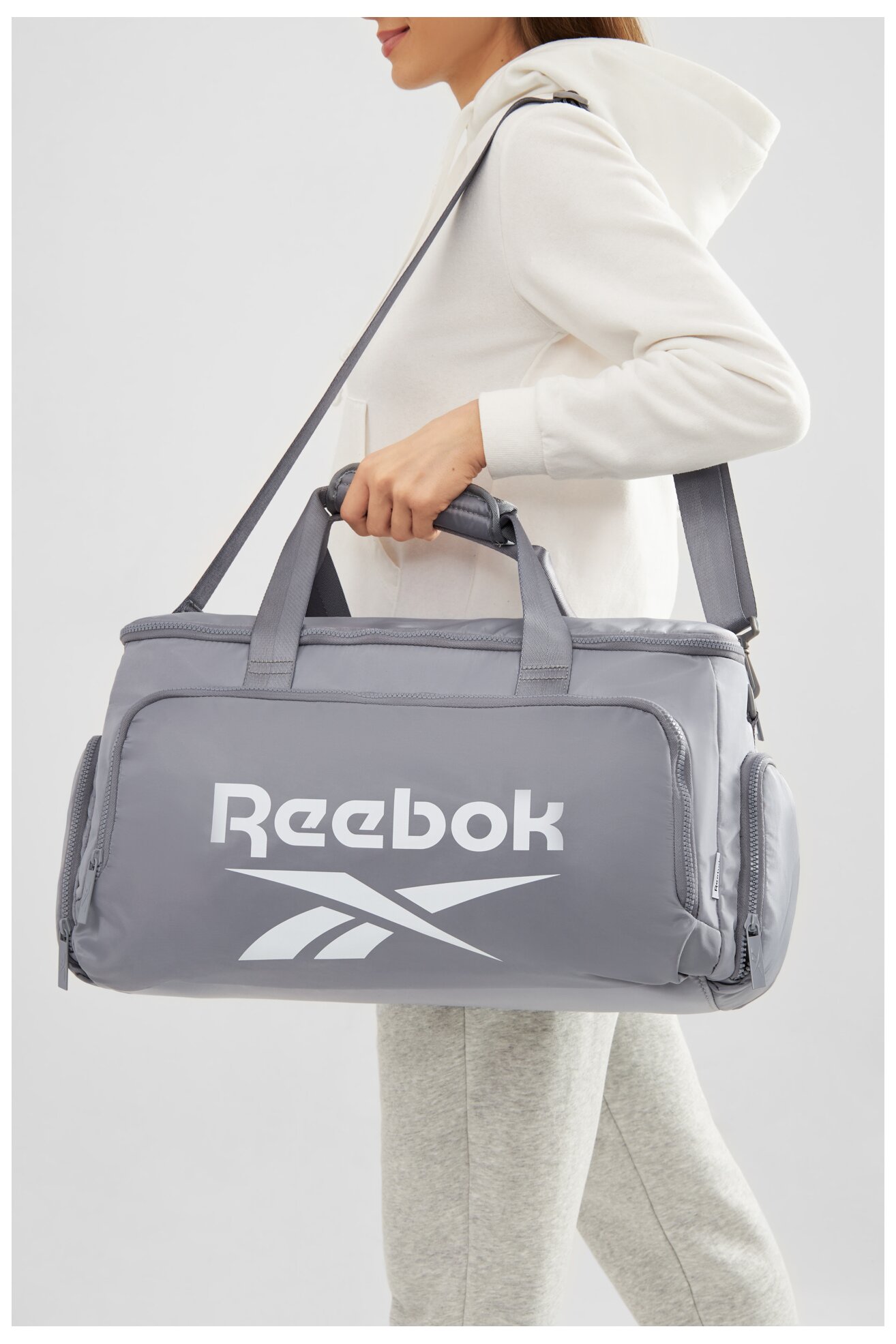 Geantă de voiaj Reebok RBK-032-CCC-05 GRI DESCHIS