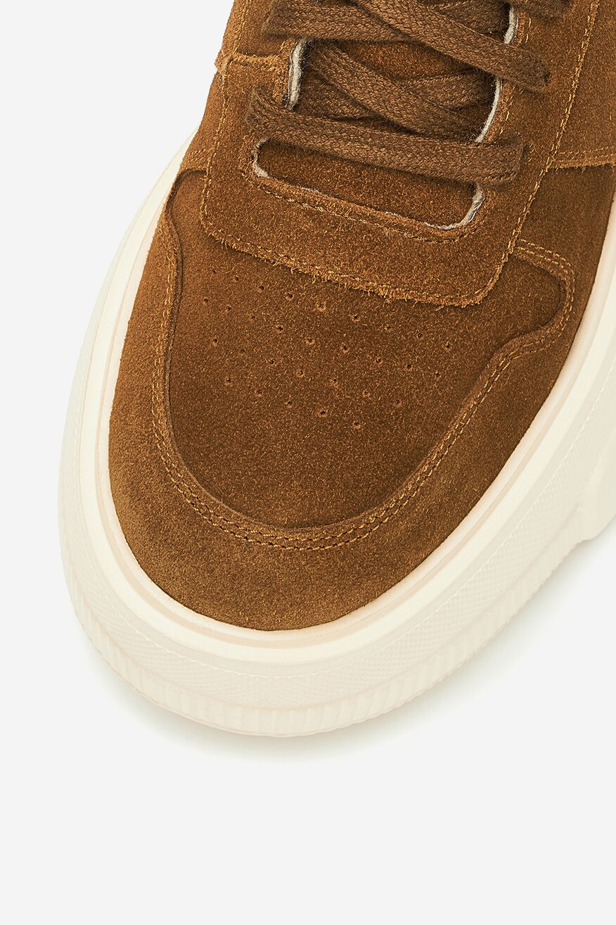 Badura - Sneakersy zamszowe ocieplane - 5905588966708