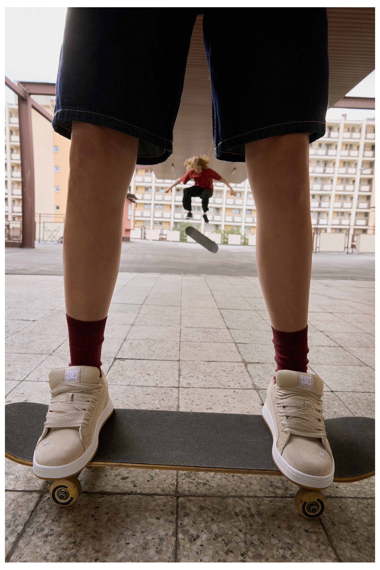 Кросівки спортивні DC Shoes V5-10116 БЕЖЕВИЙ