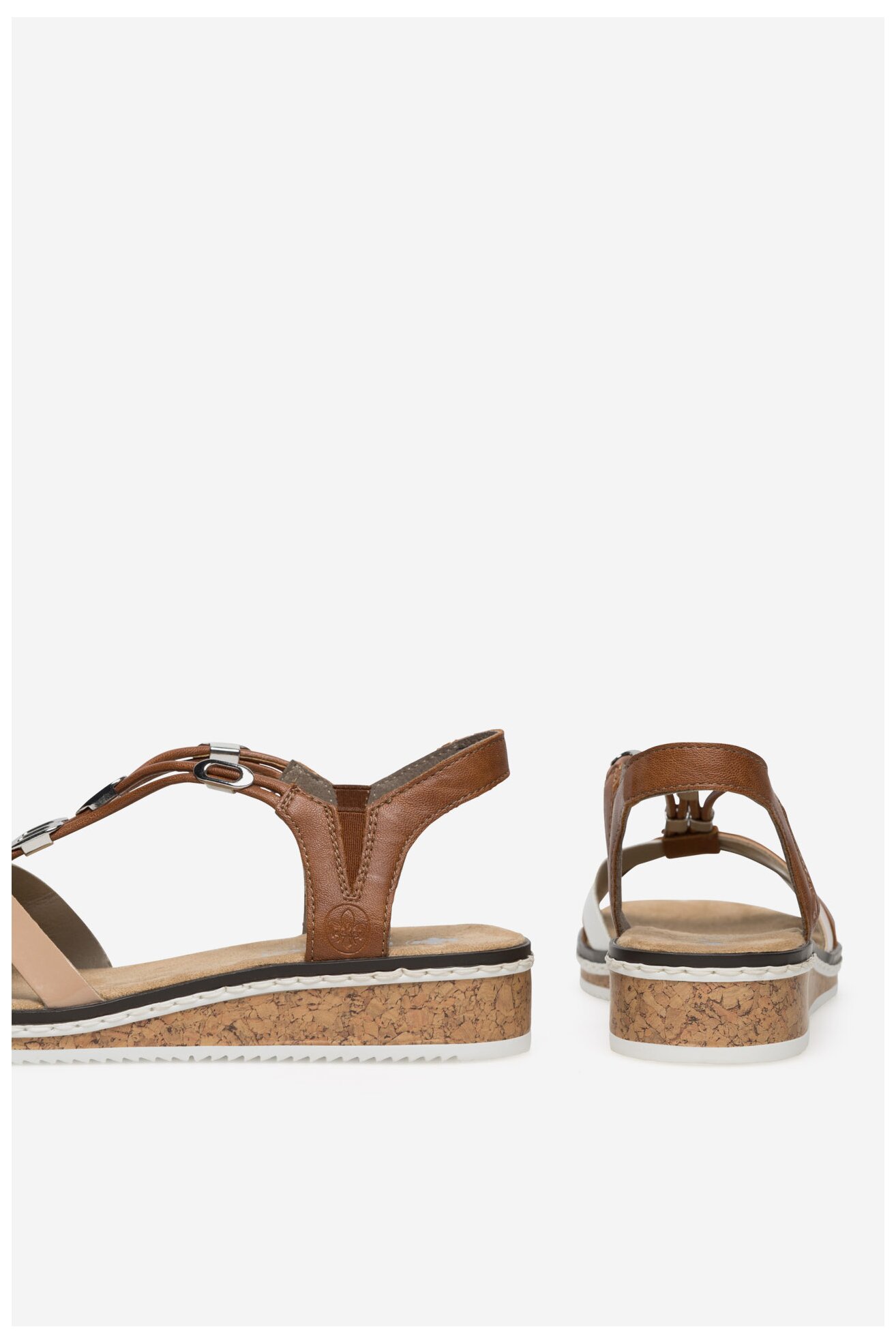 Sandały Rieker V3657-81 Brązowy