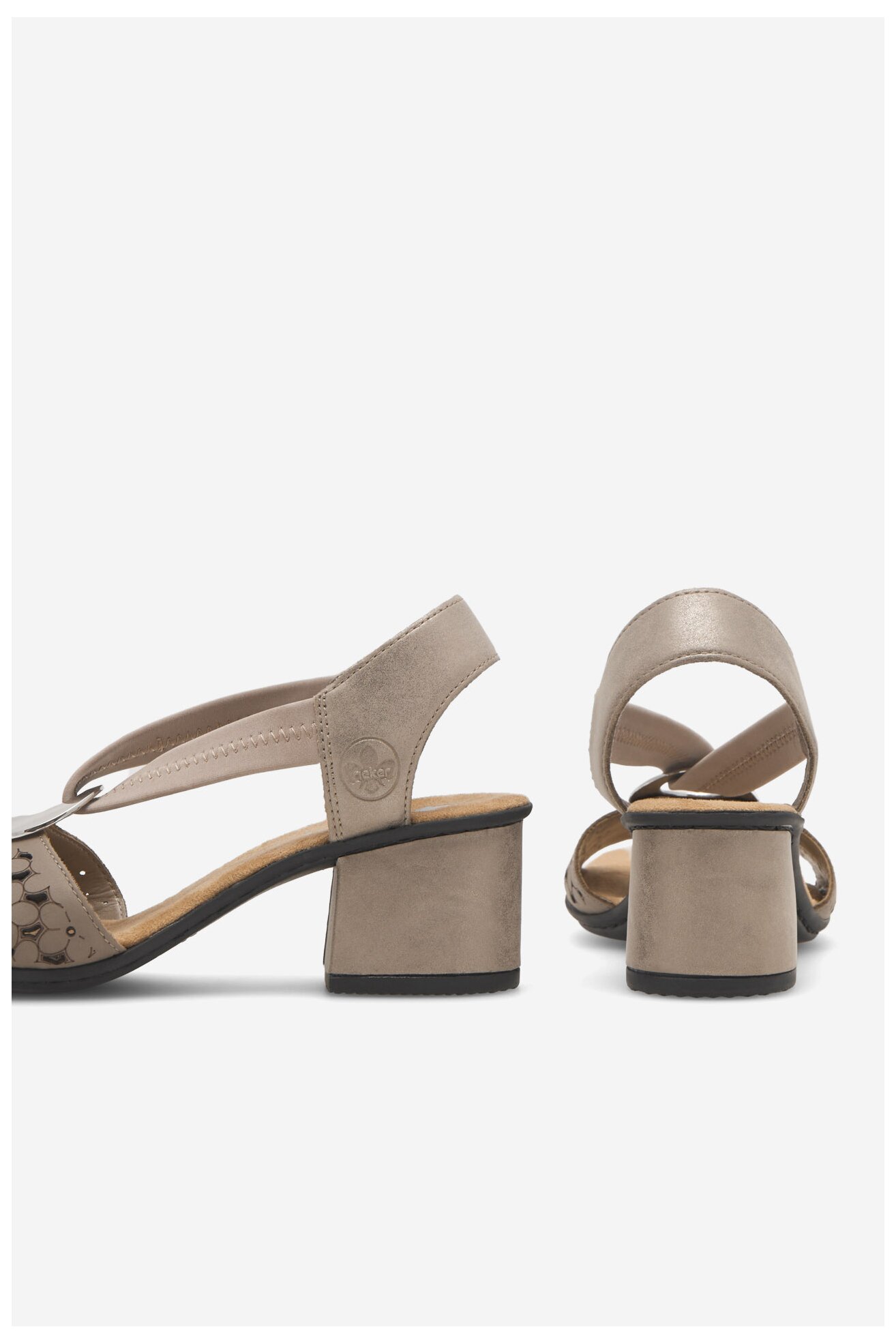 Sandały Rieker 64677-64 Szary