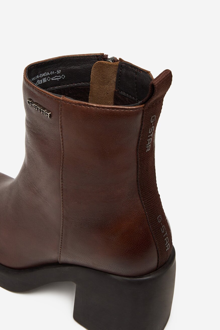 G-STAR RAW - Botki skórzane ocieplane - 5906751427439