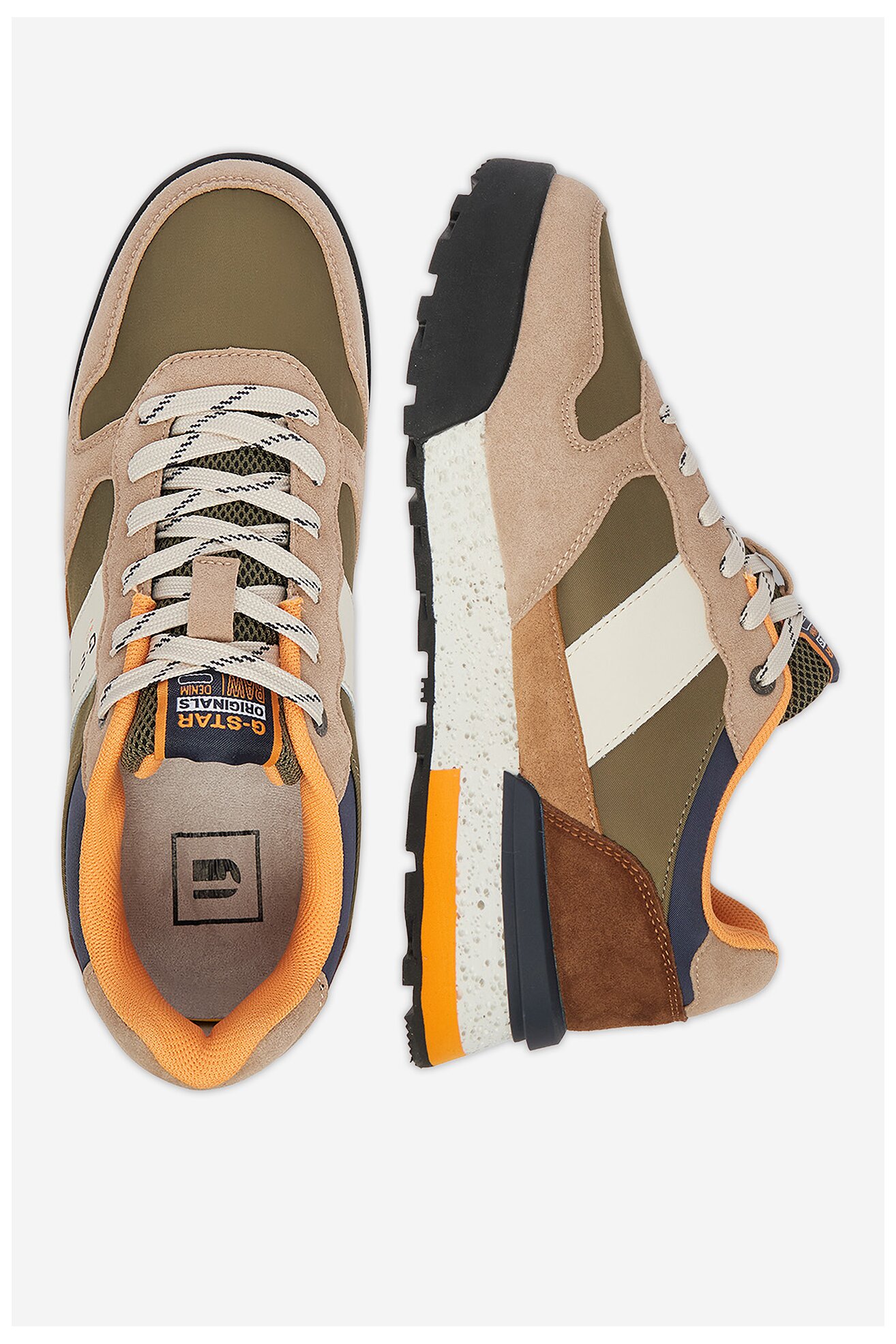 Кросівки G-STAR RAW EO-MILAN-01 БЕЖЕВИЙ