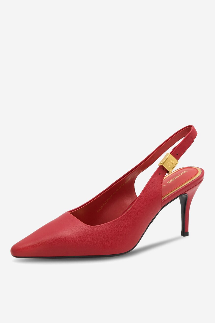 Gino Rossi - Czółenka skórzane na szpilce - 5905588627470