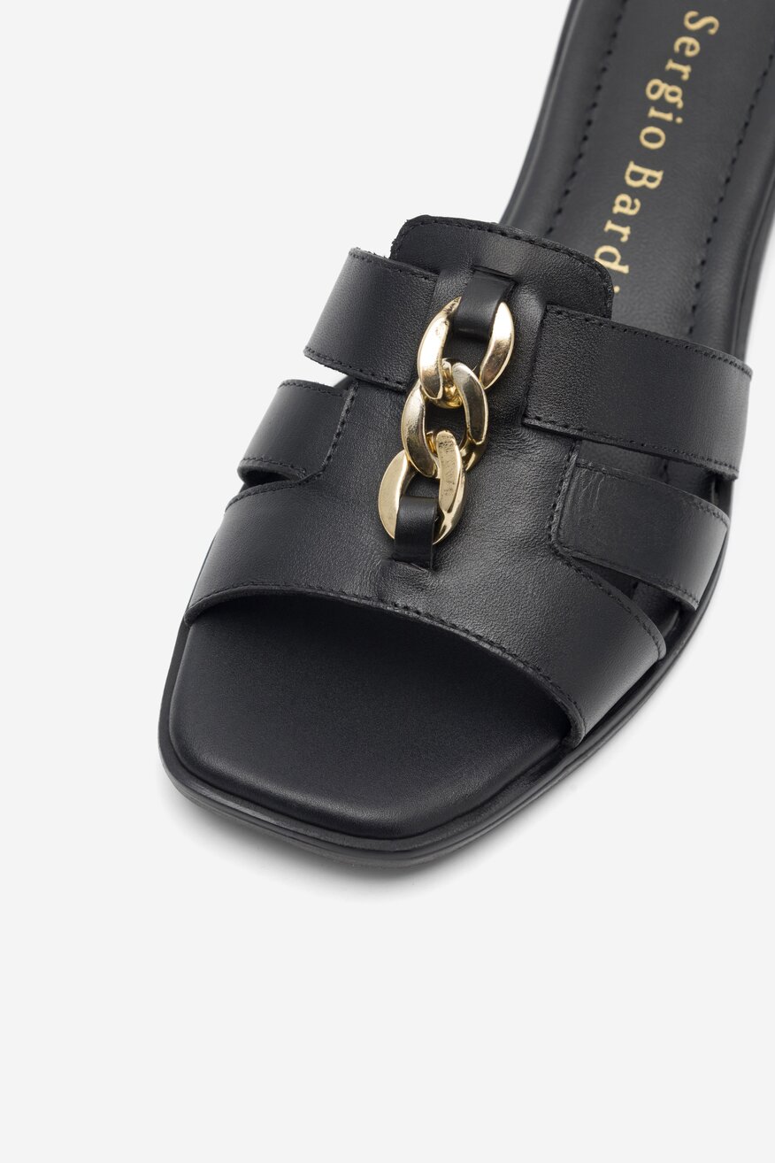 
                Sergio Bardi - Klapki skórzane - 5905588334354