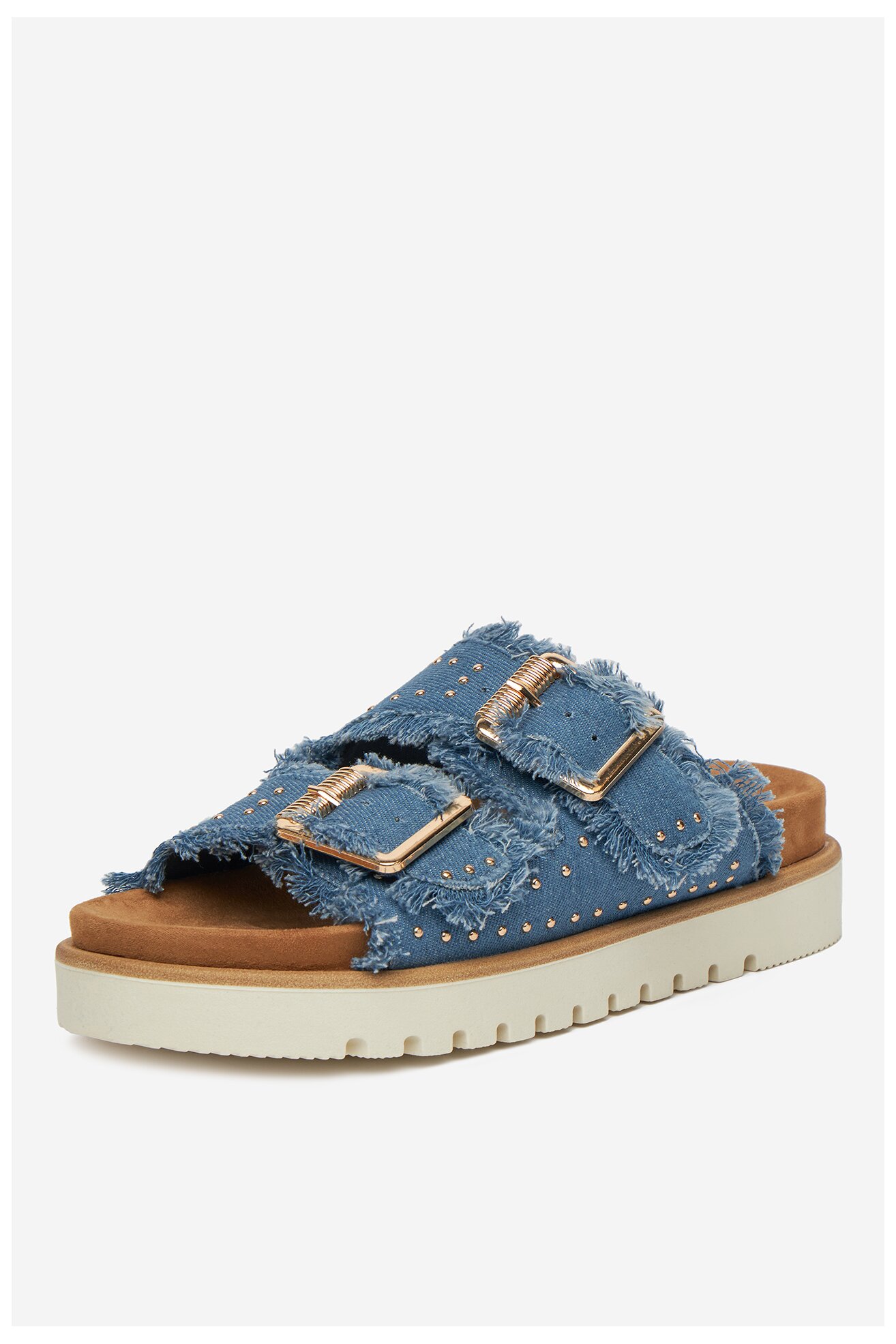 Klapki Mustang 1461-708 Jeansowy