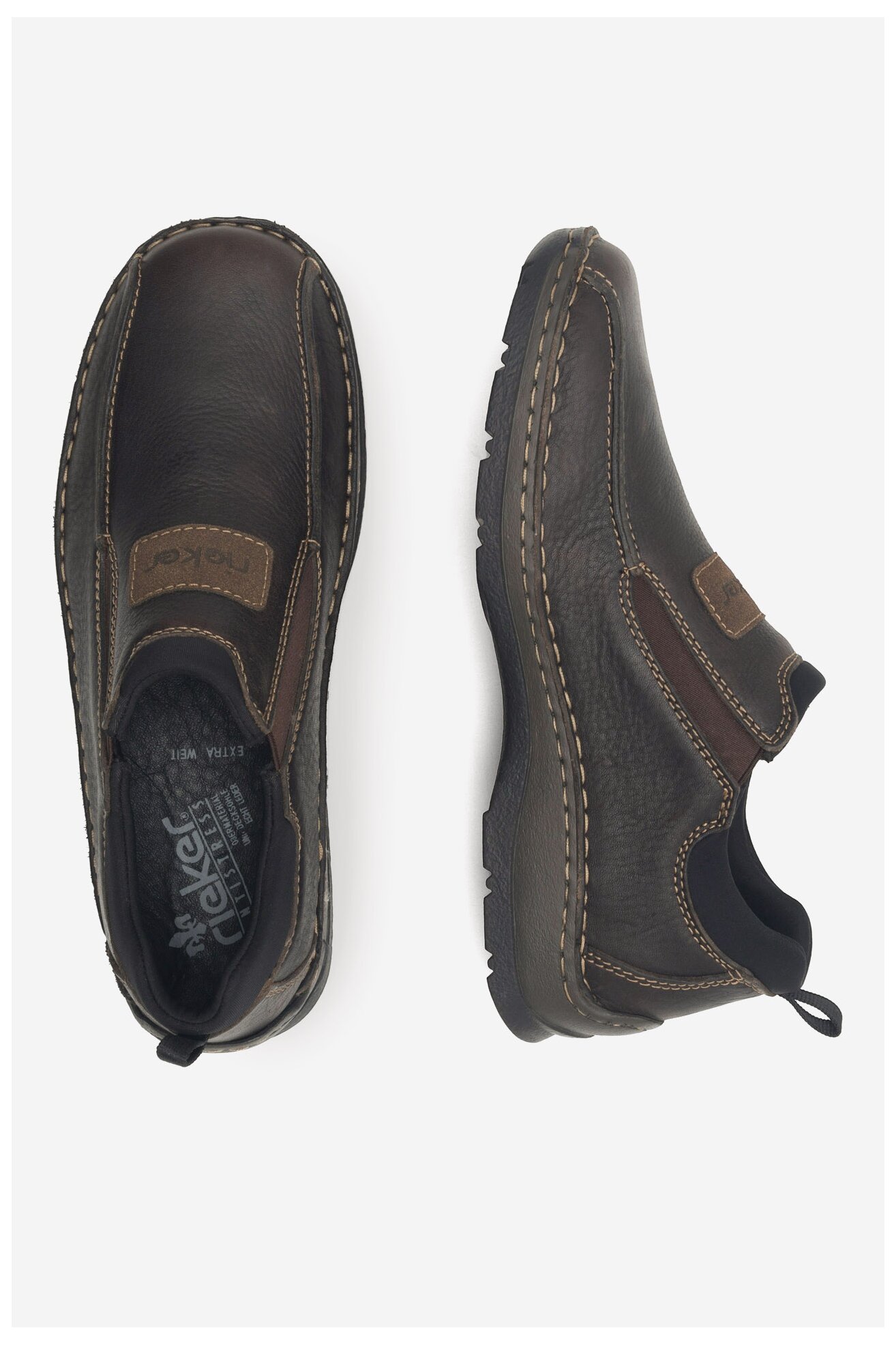 Półbuty Rieker 05363-25 Brązowy