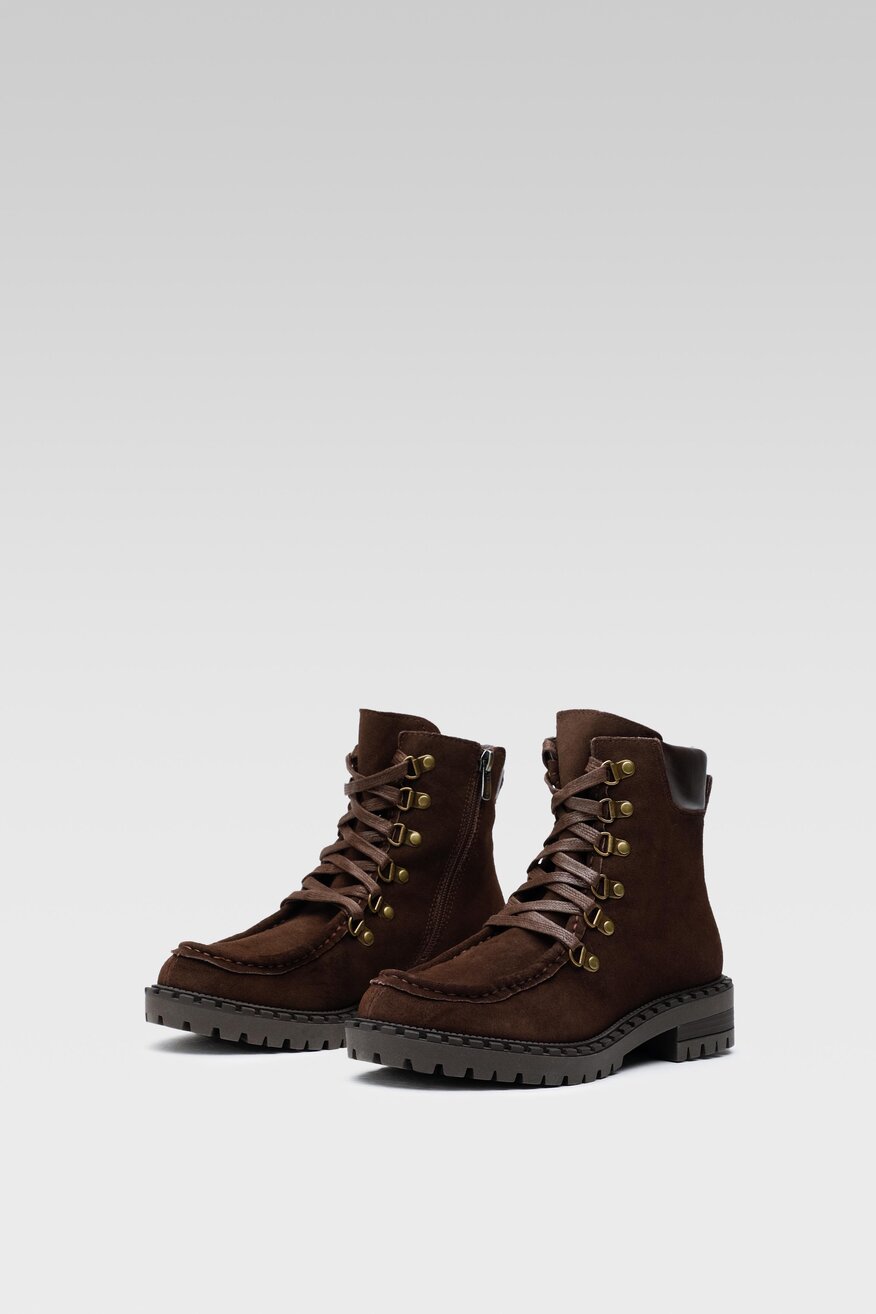 Lasocki - Trzewiki skórzane ocieplane - 5904862196800