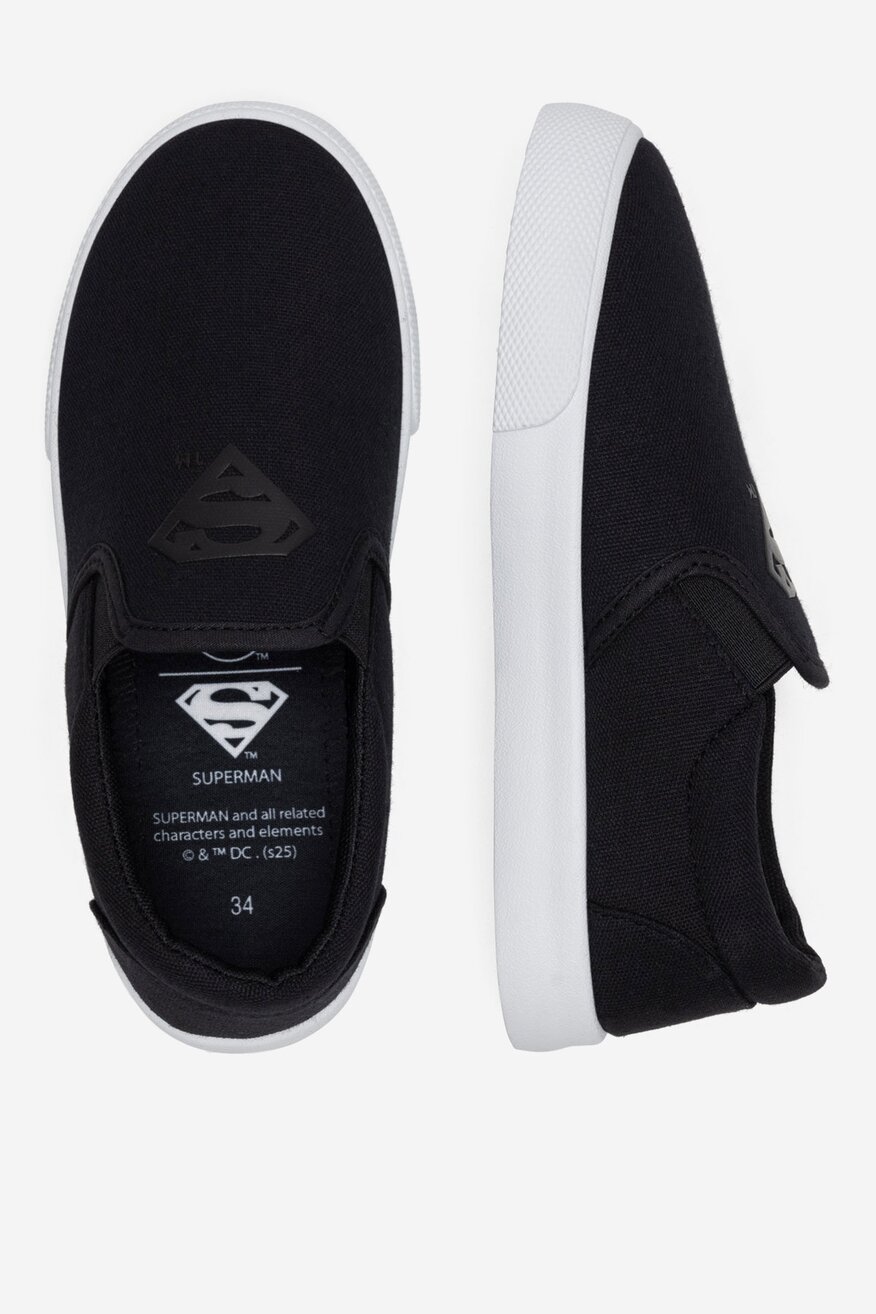 Pantofi pânză Superman NEGRU - 5903698594668