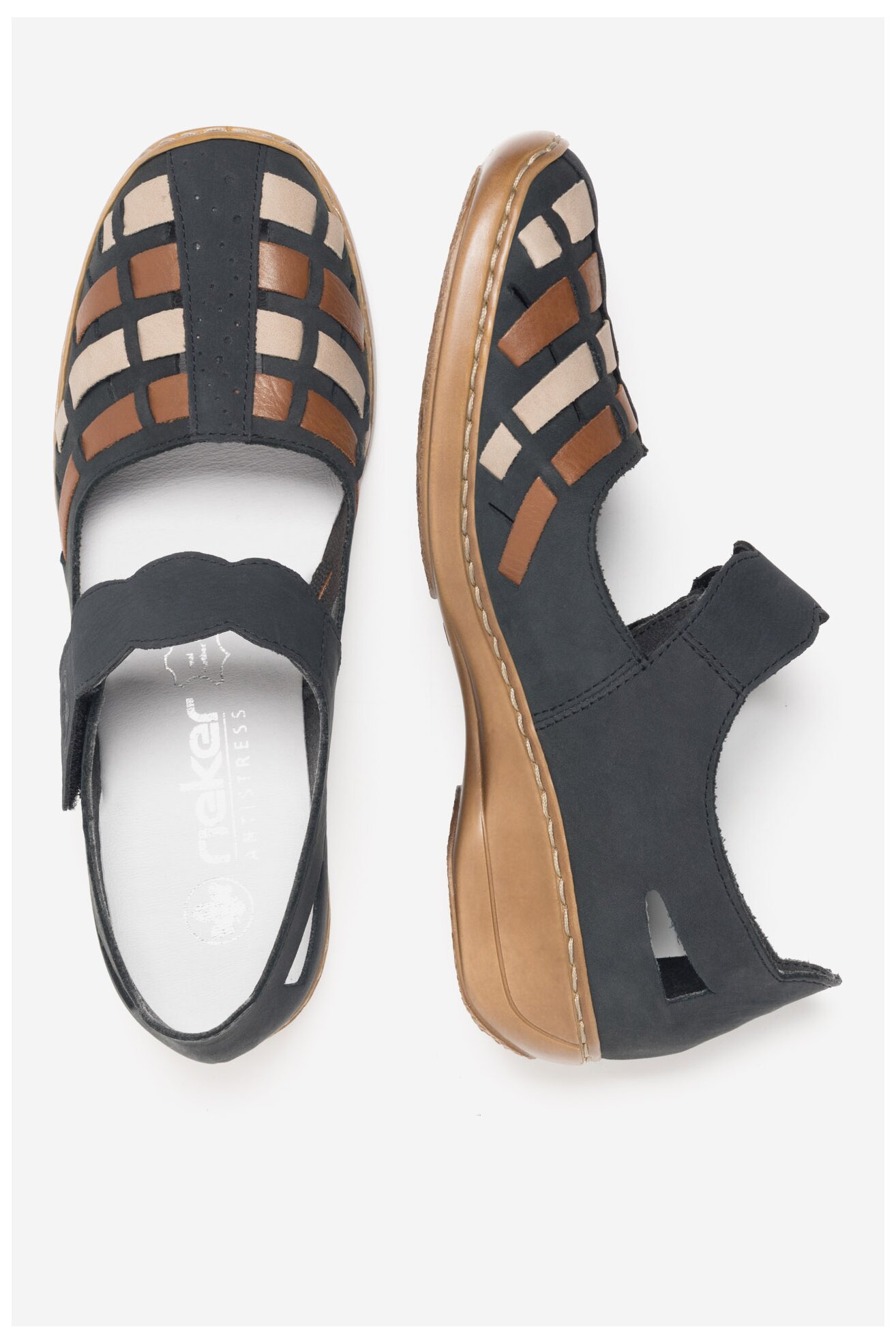 Балерина Rieker 41369-14 КОБАЛТОВО СИНЬО