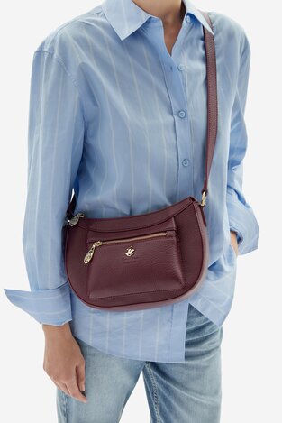 Сумка З Ремінцем Beverly Hills Polo Club C-BHPC-L-017-08 БОРДОВИЙ